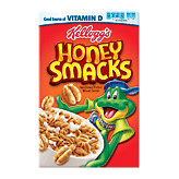 Kellogg's Honey Smacks sweetened puffed wheat cereal Full-Size Picture